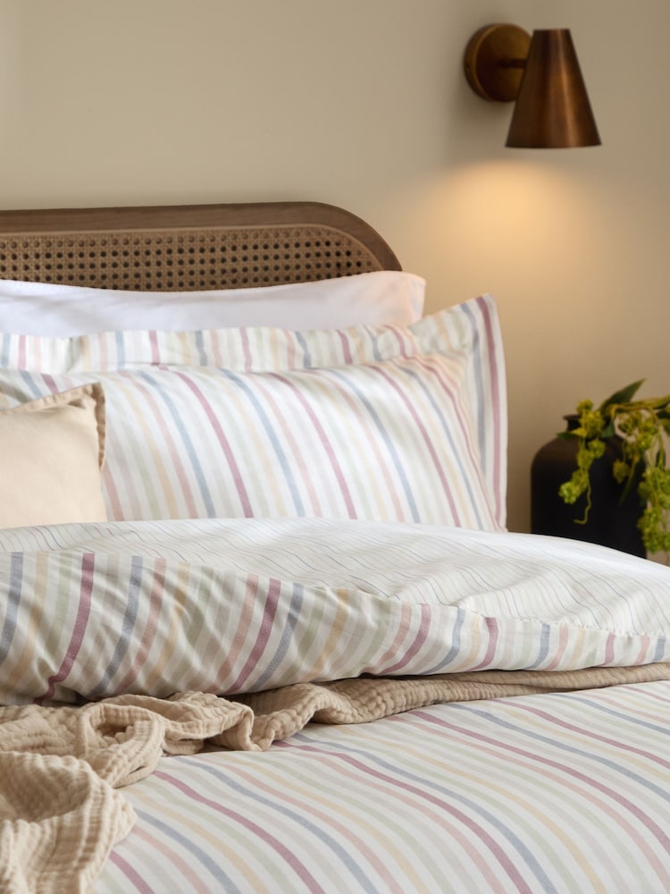 Хлопковый постельный комплект в полоску Yard Hebden - Изображение 2 3