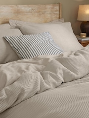 Yard Stone Hebden Waffle Cotton Duvet Cover and Pillowcase Set - Image 2 of 3