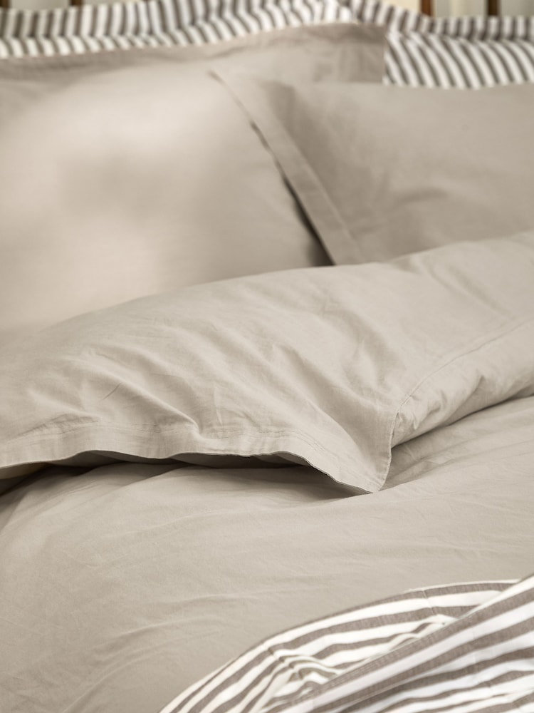 Yard Stone Hebden Washed Cotton Duvet Cover and Pillowcase Set - Image 4 of 4 Yard Stone Hebden Washed Cotton Duvet Cover and Pillowcase Set - Image 4 of 4
