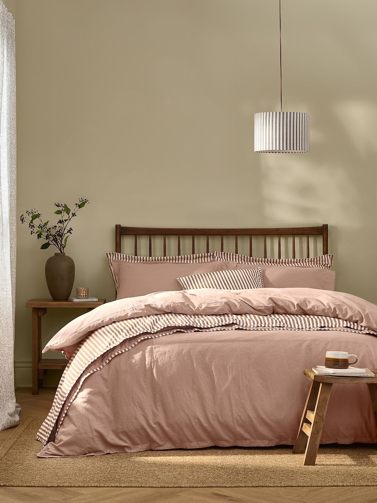 Yard Cotta Hebden Washed Cotton Duvet Cover and Pillowcase Set - Image 1 of 4 Yard Cotta Hebden Washed Cotton Duvet Cover and Pillowcase Set - Image 1 of 4