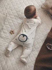 Cream Baby Christmas Sleepsuits 3 Pack (0mths-2yrs) - Image 3 of 14