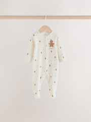 Cream Baby Christmas Sleepsuits 3 Pack (0mths-2yrs) - Image 8 of 14