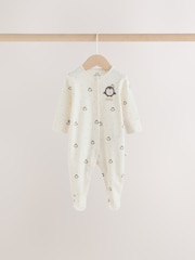 Cream Baby Christmas Sleepsuits 3 Pack (0mths-2yrs) - Image 9 of 14
