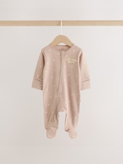 Neutral Milk Club Two Way Zip Baby Sleepsuits 3 Pack (0-2yrs) - Image 3 of 15
