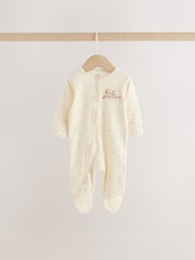 Neutral Milk Club Two Way Zip Baby Sleepsuits 3 Pack (0-2yrs) - Image 4 of 15