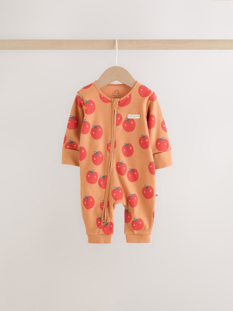 Bright Fruits Two Way Zip Baby Sleepsuits 3 Pack (0-3yrs) - Image 2 of 13 Bright Fruits Two Way Zip Baby Sleepsuits 3 Pack (0-3yrs) - Image 2 of 13