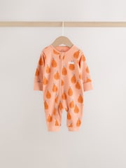 Bright Fruits Two Way Zip Baby Sleepsuits 3 Pack (0-3yrs) - Image 4 of 13