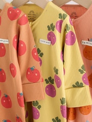 Bright Fruits Two Way Zip Baby Sleepsuits 3 Pack (0-3yrs) - Image 7 of 13