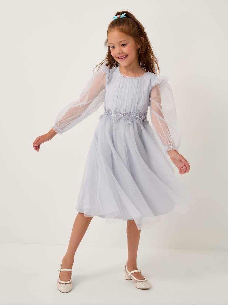 Monsoon Dahlia Bow Embellished Tulle Party Dress - صورة 1 من 1 Monsoon Dahlia Bow Embellished Tulle Party Dress - صورة 1 من 1