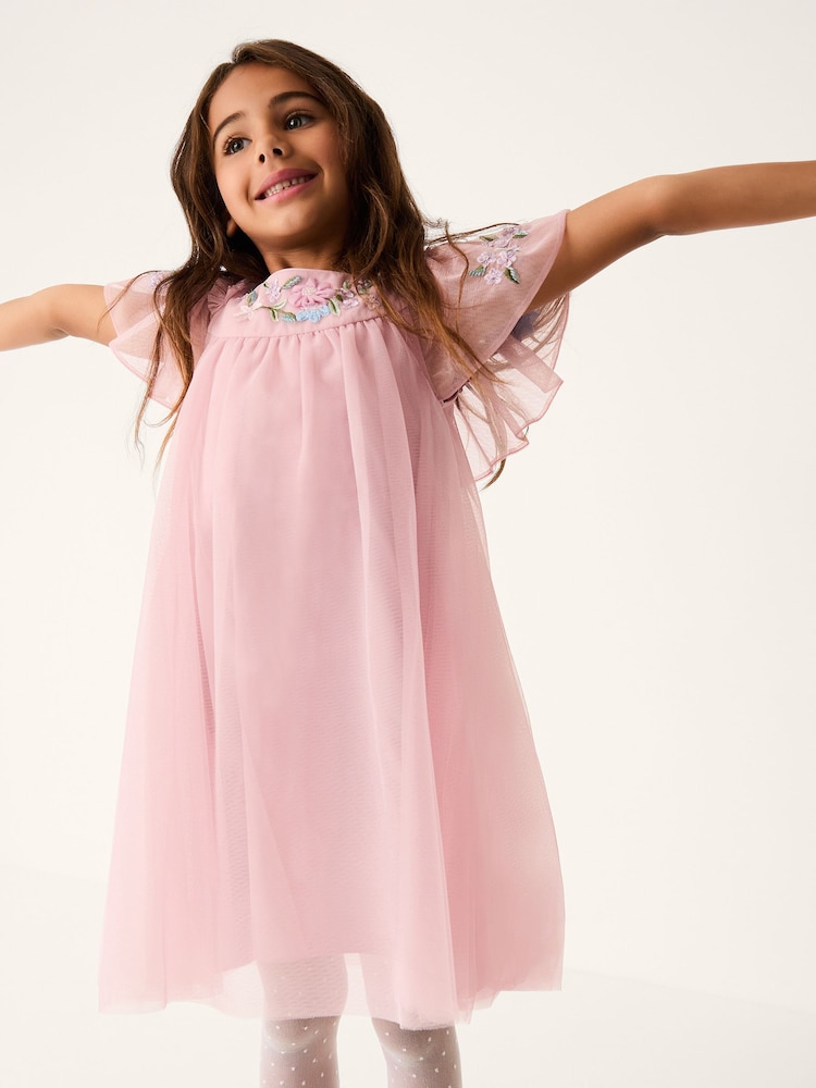 Monsoon Evita Floral Embroidered Swing Dress - Imaginea 1 din 4 Monsoon Evita Floral Embroidered Swing Dress - Imaginea 1 din 4