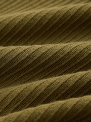 Olive Green Textured Quarter Zip Neck Jumper - Image 2 of 3