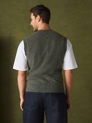 Green Knitted Tank Top with Wool - Image 3 of 7