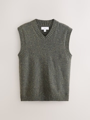 Green Knitted Tank Top with Wool - Image 5 of 7