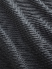 Cinza carvão - Camisola de algodão texturizado com zíper até o peito (100%) - Imagem 8 de 8