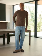 Brown N. Premium Ultrasoft Knitted Jumper with Wool - Image 3 of 5