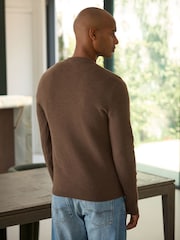 Brown N. Premium Ultrasoft Knitted Jumper with Wool - Image 4 of 5
