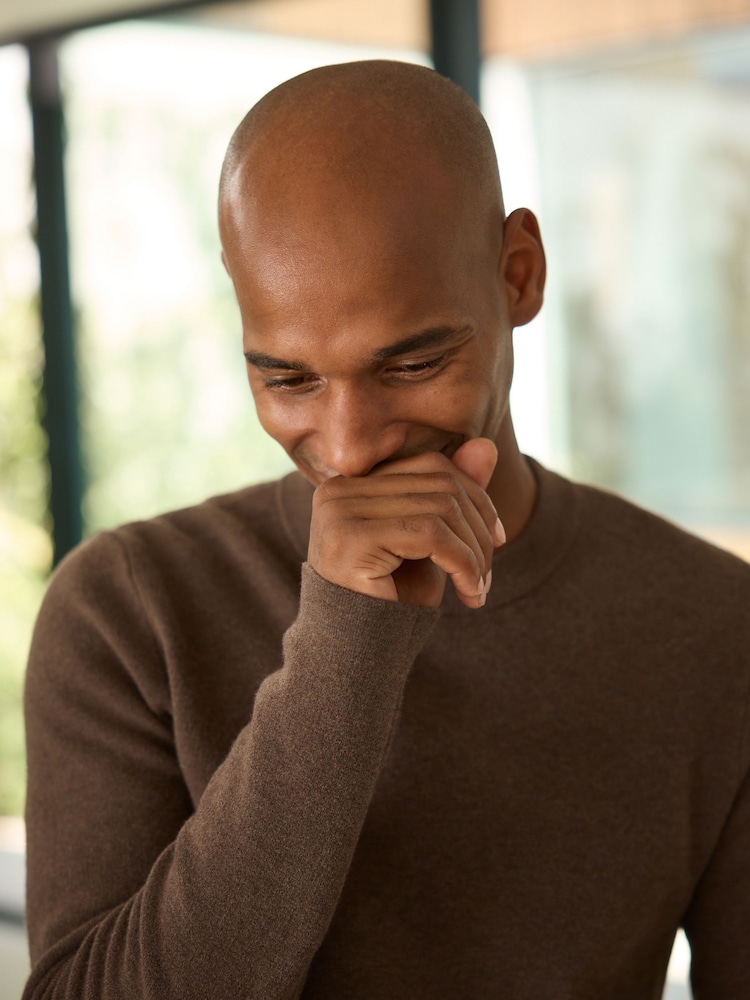 Brown N. Premium Ultrasoft Knitted Jumper with Wool - Image 5 of 5