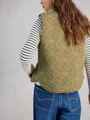 White Stuff Green Ayra Quilted Gilet - Image 2 of 6