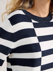 White Stuff Blue Katie Stripe Jumper - Image 4 of 6