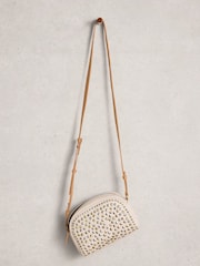 White Stuff White Bella Stud Cross-Body Bag - Image 3 of 4