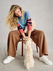 Marrón - Pantalones de pernera ancha Sasha de White Stuff - Imagen 2 de 6