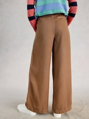 Marrón - Pantalones de pernera ancha Sasha de White Stuff - Imagen 3 de 6