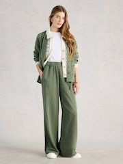 White Stuff Green Parker Wide Leg Joggers - Image 3 of 6