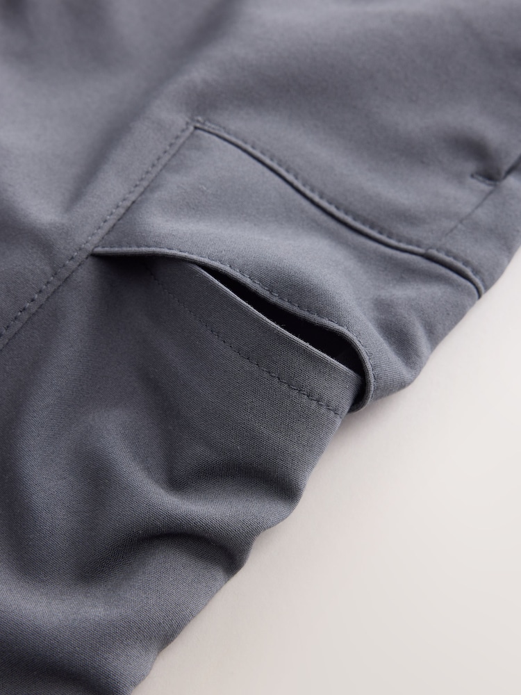 Charcoal Grey Slim Tapered Utility Cargo Trousers (3-16yrs) - Image 4 of 4