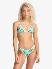 Billabong Orange Floral Last Summer Skimpy Hike Bikini Bottoms - Image 1 of 5