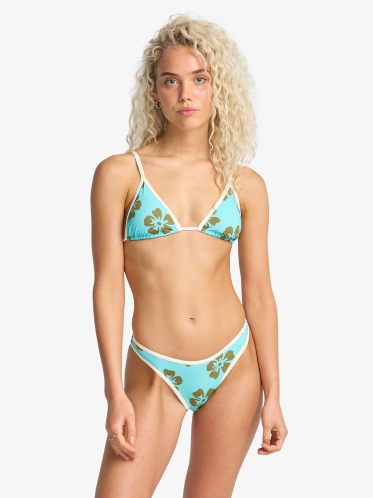 Billabong Orange Floral Last Summer Skimpy Hike Bikini Bottoms - Image 1 of 5