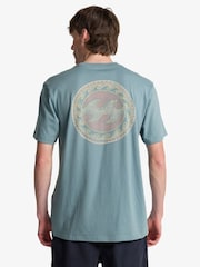 Billabong Blue Crayon Wave Backprint Graphic Short Sleeve T-Shirt - Image 2 of 4