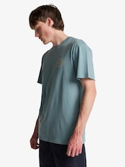 Billabong Blue Crayon Wave Backprint Graphic Short Sleeve T-Shirt - Image 3 of 4