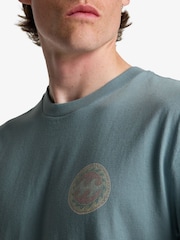 Billabong Blue Crayon Wave Backprint Graphic Short Sleeve T-Shirt - Image 4 of 4