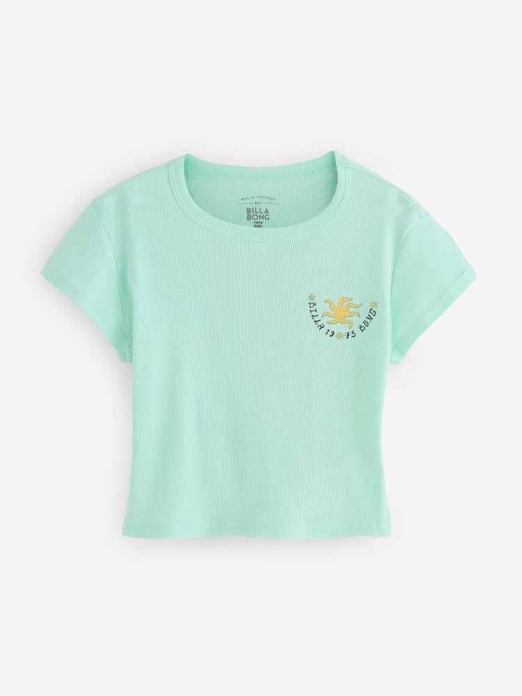 Billabong Green World Wanderer Cowgirl Boot Backprint Graphic Short Sleeve T-Shirt - Image 5 of 5