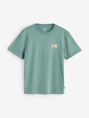 Billabong Surge Backprint Graphic Kort ärm Logotyp T-shirt - Bild 1 av 2