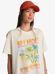 Billabong Blue Lush Escape Tropical Graphic Logo T-Shirt - Image 5 of 5