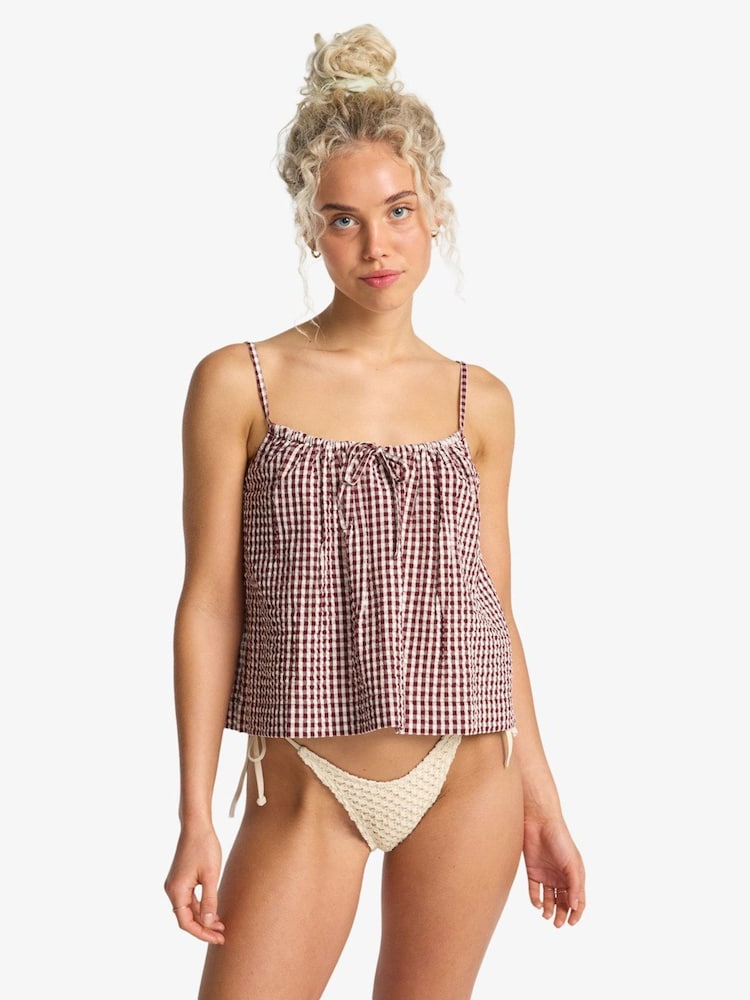 Billabong Gingham Check Sweet As Ever Cami Vest - 画像 1 / 5