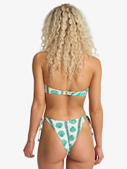 Billabong Shell Print Salty Waves Reversible Tie Nude Bikini Bottoms - Image 3 of 6