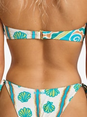 Billabong Shell Print Salty Waves Reversible Tie Nude Bikini Bottoms - Image 6 of 6