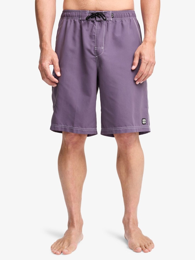 Billabong Purple Throw On 21" Logo Swim Shorts - Image 1 de 5
