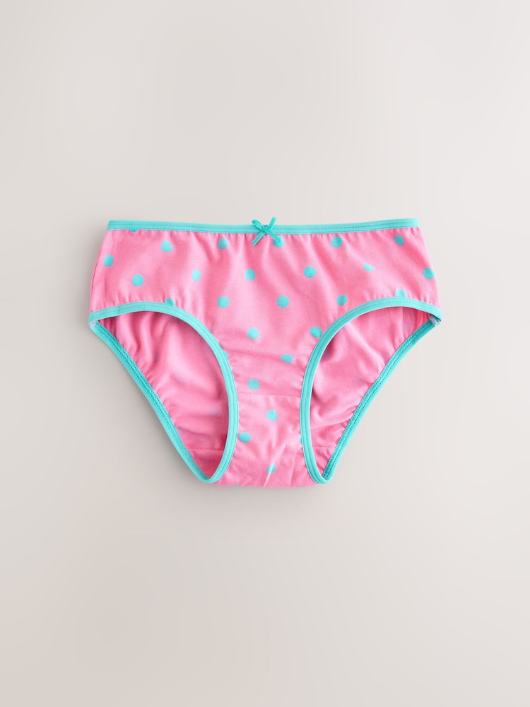 Pink Polka Dots Pattern Briefs 5 Pack (1.5-12yrs) - Image 2 of 9