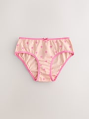 Pink Polka Dots Pattern Briefs 5 Pack (1.5-12yrs) - Image 6 of 9