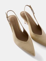 Mint Velvet Yellow Tori Leather Heels Shoes - Image 3 of 4