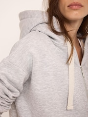Mint Velvet Grey Zip Front Hoodie - Image 5 of 8