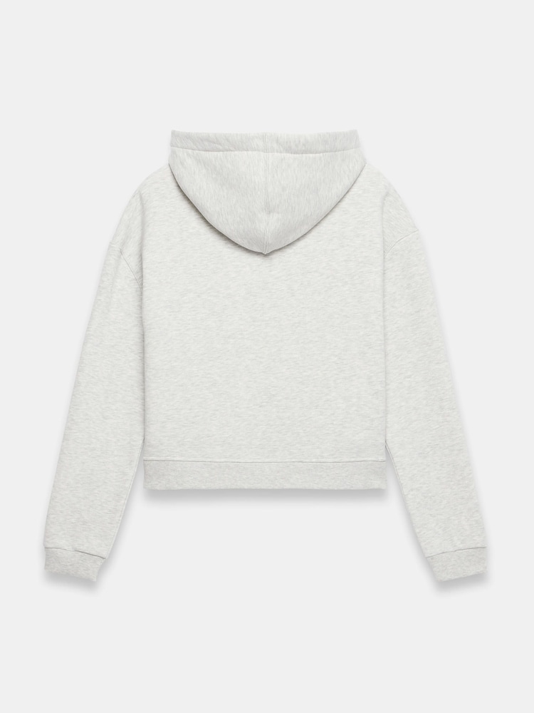 Mint Velvet Grey Zip Front Hoodie - Image 8 of 8