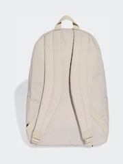 adidas White Classic 3 Bar Logo Backpack - Image 2 of 5