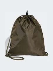 adidas Olive Green Linear Gymsack Bag - Image 2 of 4