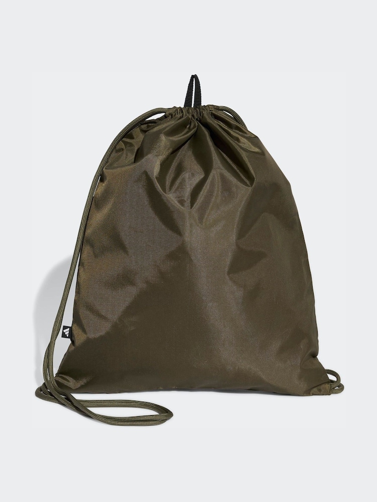 adidas Olive Green Linear Gymsack Bag - Image 2 of 4
