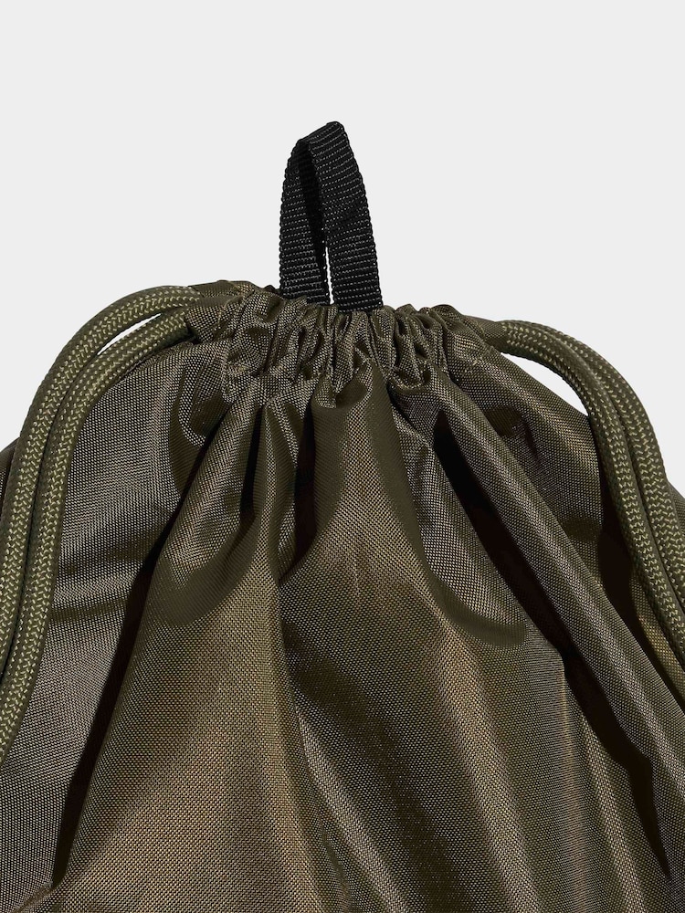 adidas Olive Green Linear Gymsack Bag - Image 4 of 4