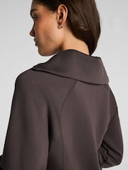 SPANX Brown AirEssentials® Half Zip Sweat Top - Image 4 of 5